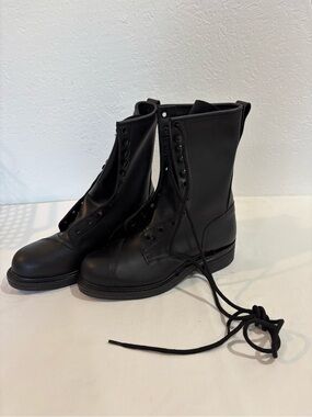Brand New! Anderson Black Steel Toe Military Combat Boots